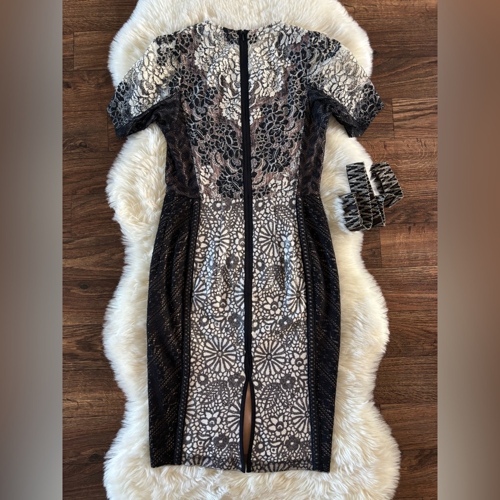 Beguile by Byron Lars Melange Lace Pencil Dress - Picture 14 of 15